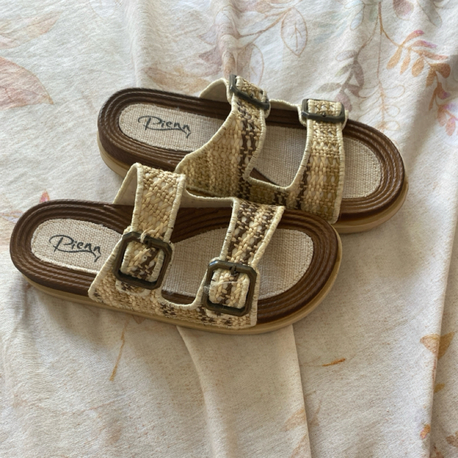 Hasır Model Toka Detay Comfort Şık Terlik