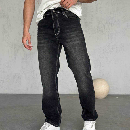 New-Baggy Siyah Pantolon