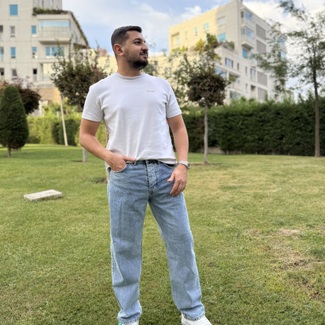 Premium Kot Mavi Baggy Pantolon