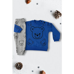 Ayıcıklı Unisex Çocuk Eşofman Takımı 9-18 Ay