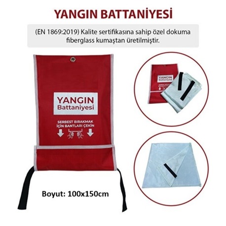 Yangın Battaniyesi 100x150 cm
