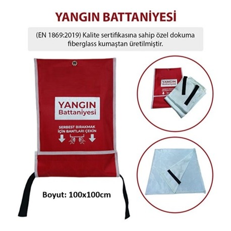 Yangın Battaniyesi 100x100cm