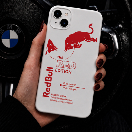 IPhone | REDBULL KIRMIZI Özel Tasarımlı | Lansman Slikonlu Kılıf 