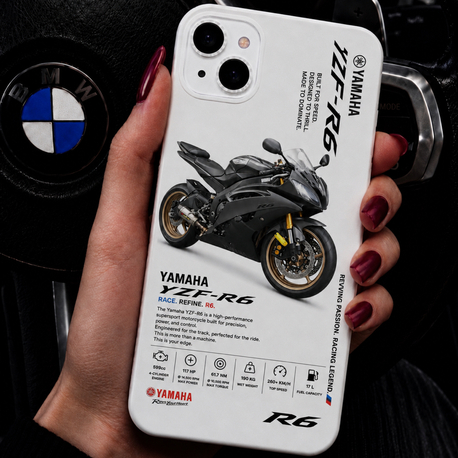 IPhone | YAMAHA YZF R6 Özel Tasarımlı | Lansman Slikonlu Kılıf 