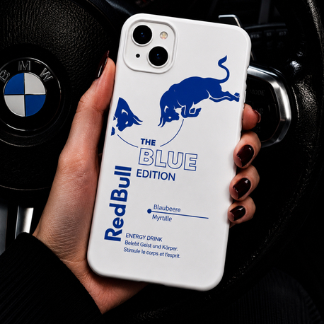 IPhone | REDBULL MAVİ Özel Tasarımlı | Lansman Slikonlu Kılıf 