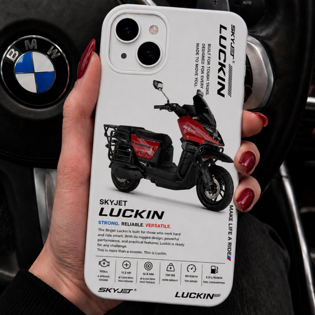 IPhone | SKAYJET LUCKİN Özel Tasarımlı | Lansman Slikonlu Kılıf 