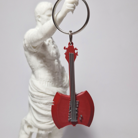 Marceline's Axe Bass Guitar Keychain