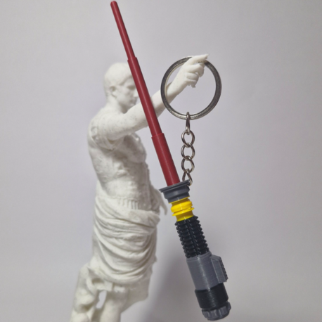 Red Lightsaber Keychain