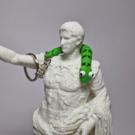 Wriggling Snake Keychain