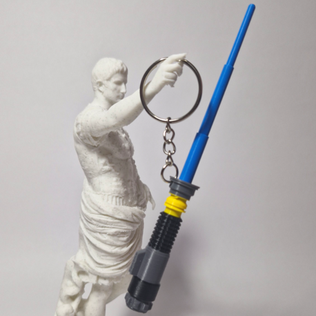 Blue Lightsaber Keychain