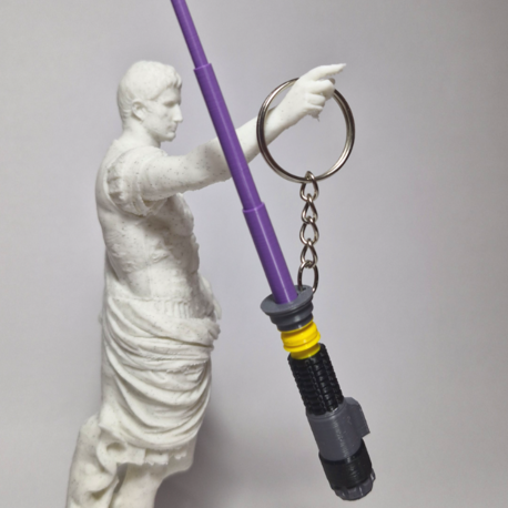 Purple Lightsaber Keychain