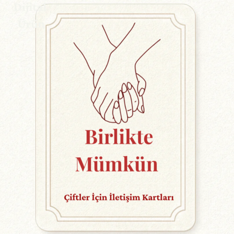 Çiftler için iletişim kart seti