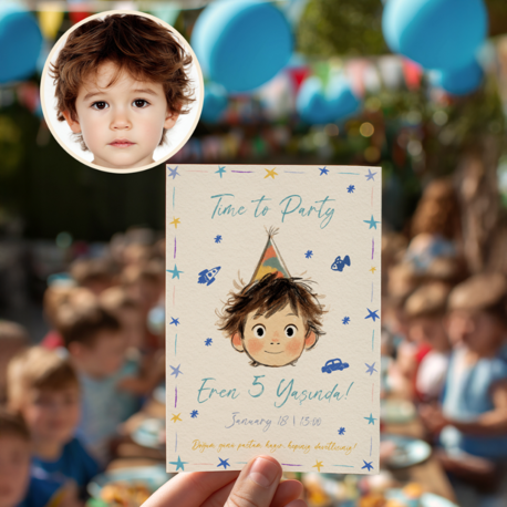 Birthday Card Erkek Çocuk-1 (10 Adet)