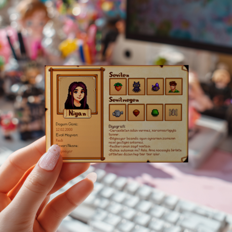 Stardew Valley Karakter Kartı