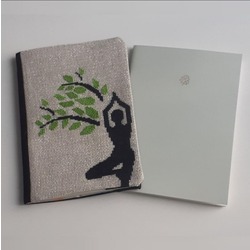Yoga Temalı İşleme Kılıf - NotDefteriHediyeli-