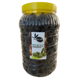 Gemlik'ten Sofranıza: Az Tuzlu Siyah Salamura Zeytin Keyfi 2 kg