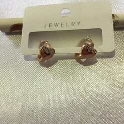 Gold Küpe kalp 