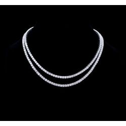 3 mm klasik full taşlı suyolu gerdanlık kolye 