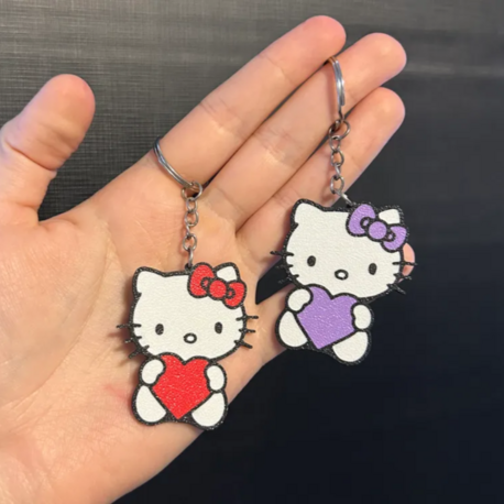 Hello Kitty Kalp Anahtarlık