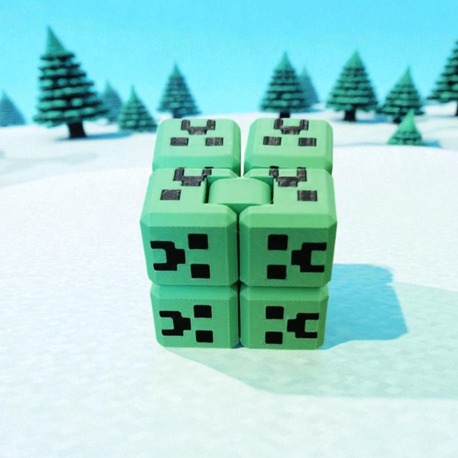 Minecraft Creeper Stres Küpü – 3D Blok Tasarım | El Yapımı Oyuncak