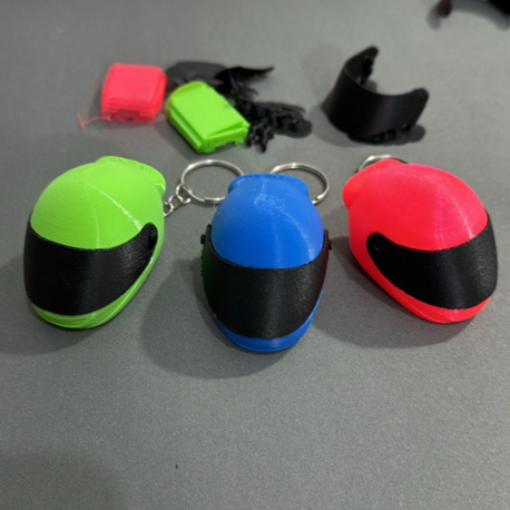 Motorcu Kaskı Keychain