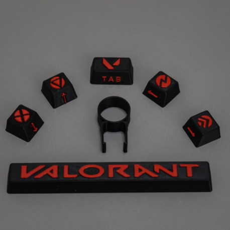Valorant Keycap Seti – 3D Baskı ile Özel Tasarım