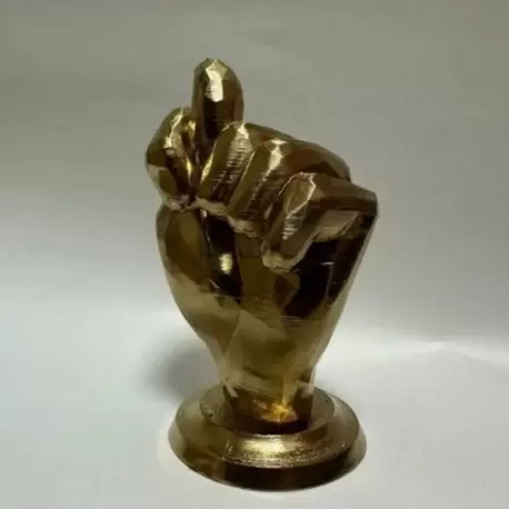 "Nah" Biblo Heykeli – Altın Renk, 11 cm