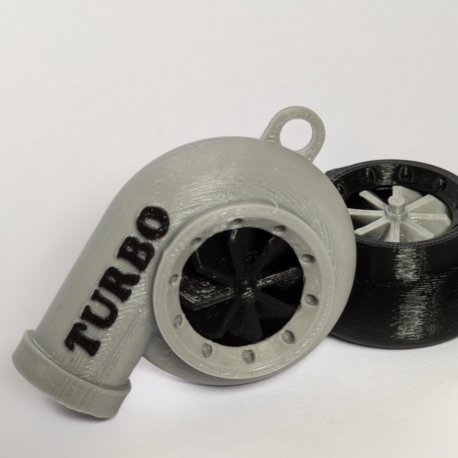 Spinning Turbo Keychain