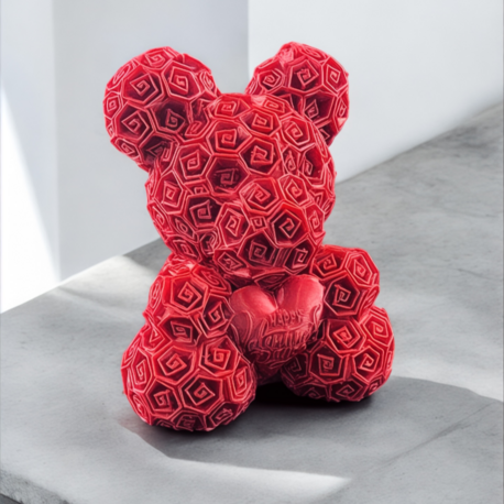 Sevgililer Günü İçin Rose Bear Aşk Ayıcık