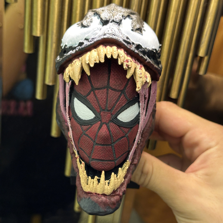 Venom vs Spider-Man 3D Büst | El Yapımı Koleksiyon Figürü