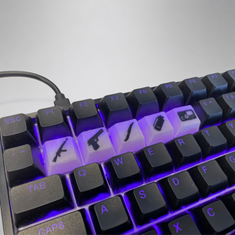 ⌨️ Counter-Strike Desenli Klavye Harfleri