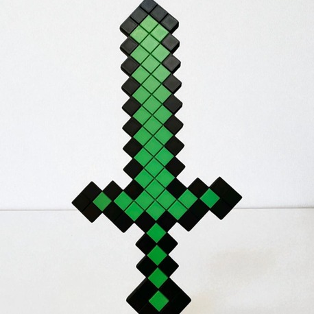 Minecraft Yeşil Kılıç – Green Sword | El Yapımı 3D Figür