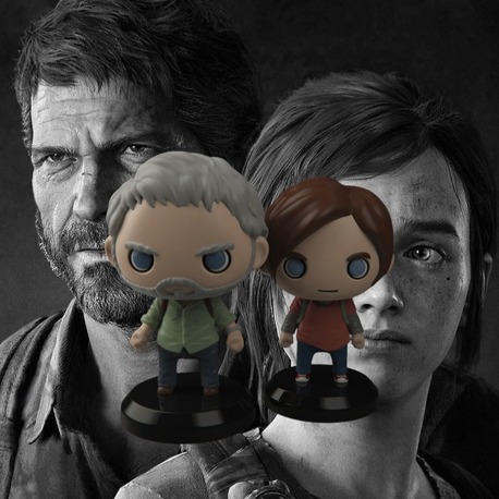 Lades The Last of Us Ellie & Joel Chibi (15 cm) Bundle | Midi Boy Çift Figür Seti