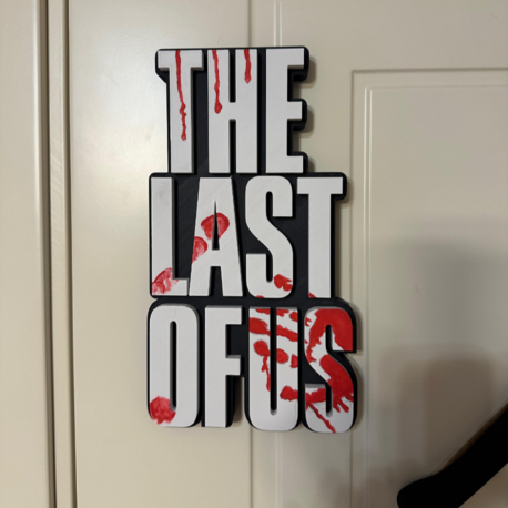 The Last of Us Logo Figür | 3D Baskılı Büyük Boy • 25 cm