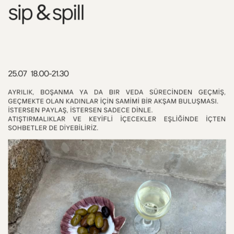 sip & spill buluşması