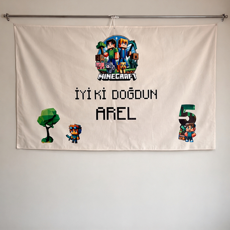 Minecraft Baskılı Pano