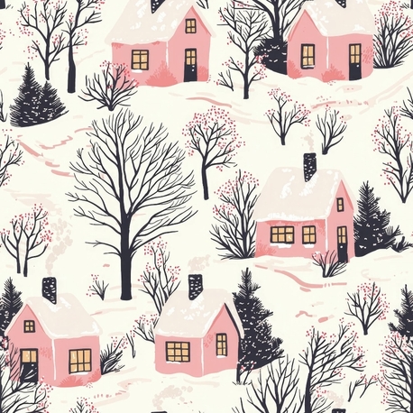 winter city background 