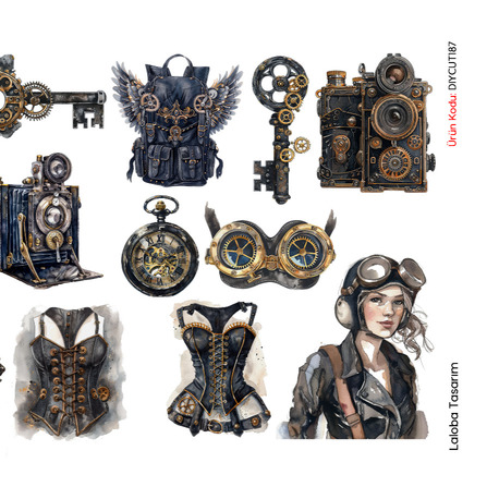 Steampunk (5) (DIY CUT)