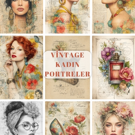 Vintage Kadın Portreler
