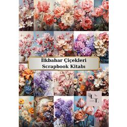 İlkbahar Çiçekleri Scrapbook Seti
