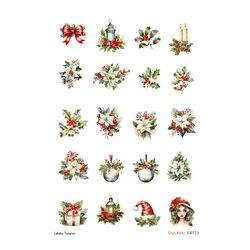 Christmas (Cut and College Set) (18 Sayfa)