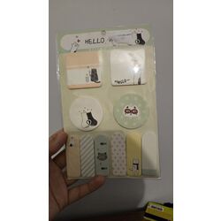 kedi figürlü post-it