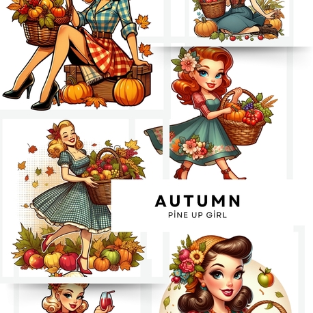 Autumn Pine Up Girl