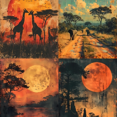 Safari Summer gün batımı