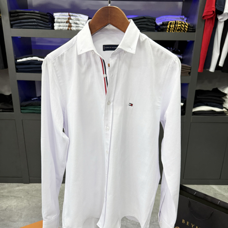 Tommy Hılfıger Beyaz Slim Fit Gömlek