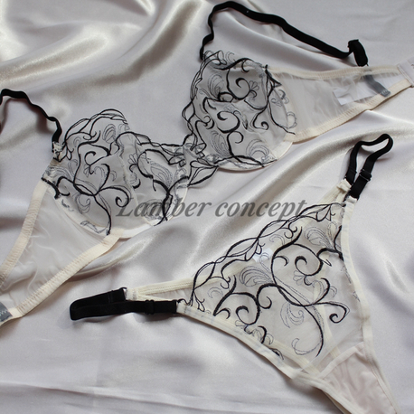 Midnight Lace Bra Set