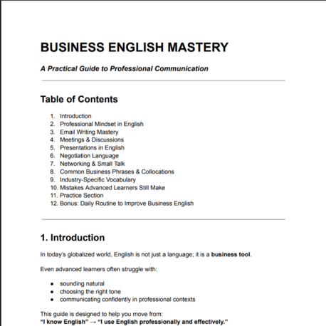 Business English Booklet
