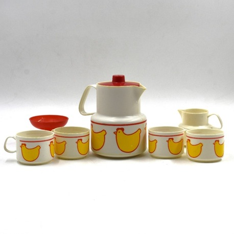 Vintage Oyuncak Plastik Çay Seti