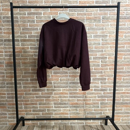 Mürdüm Crop Sweatshirt