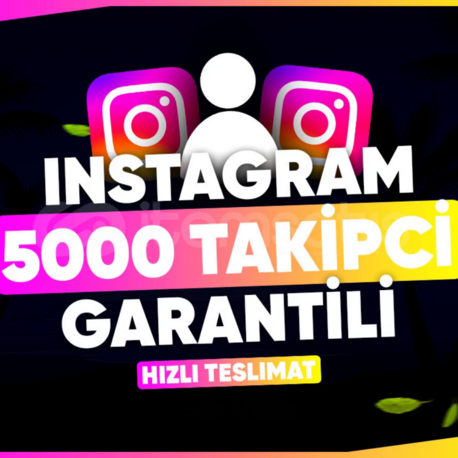 [YÜKSEK KALİTE] İNSTAGRAM 5000 GERÇEK TAKİPÇİ | GARANTİ